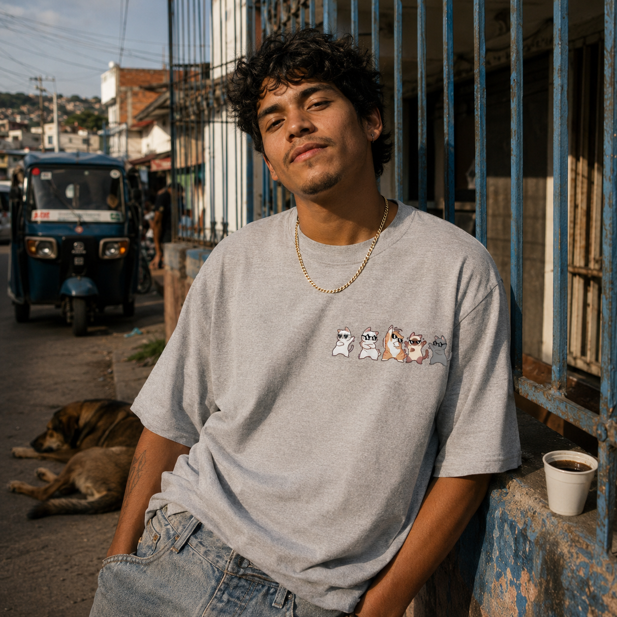 Camiseta MALA MAÑA El Desfile — modelo en Bucaramanga