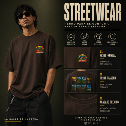 Ficha tecnica streetwear print frontal y trasero