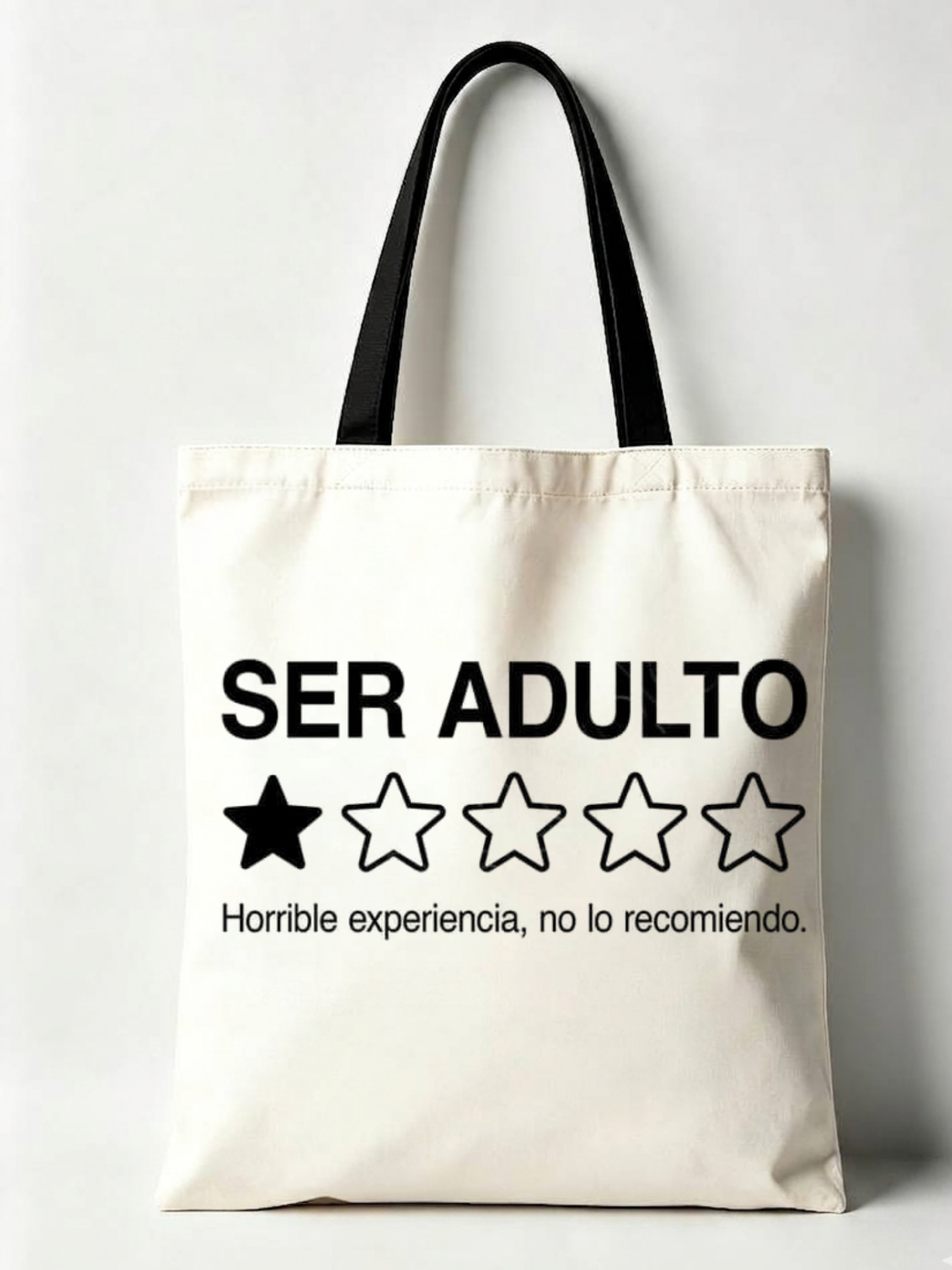TOTEBAGS COLECCIÓN "DISOCIANDO" MALA MAÑA- Ser adulto: 1⭐ — Horrible experiencia, no lo recomiendo.