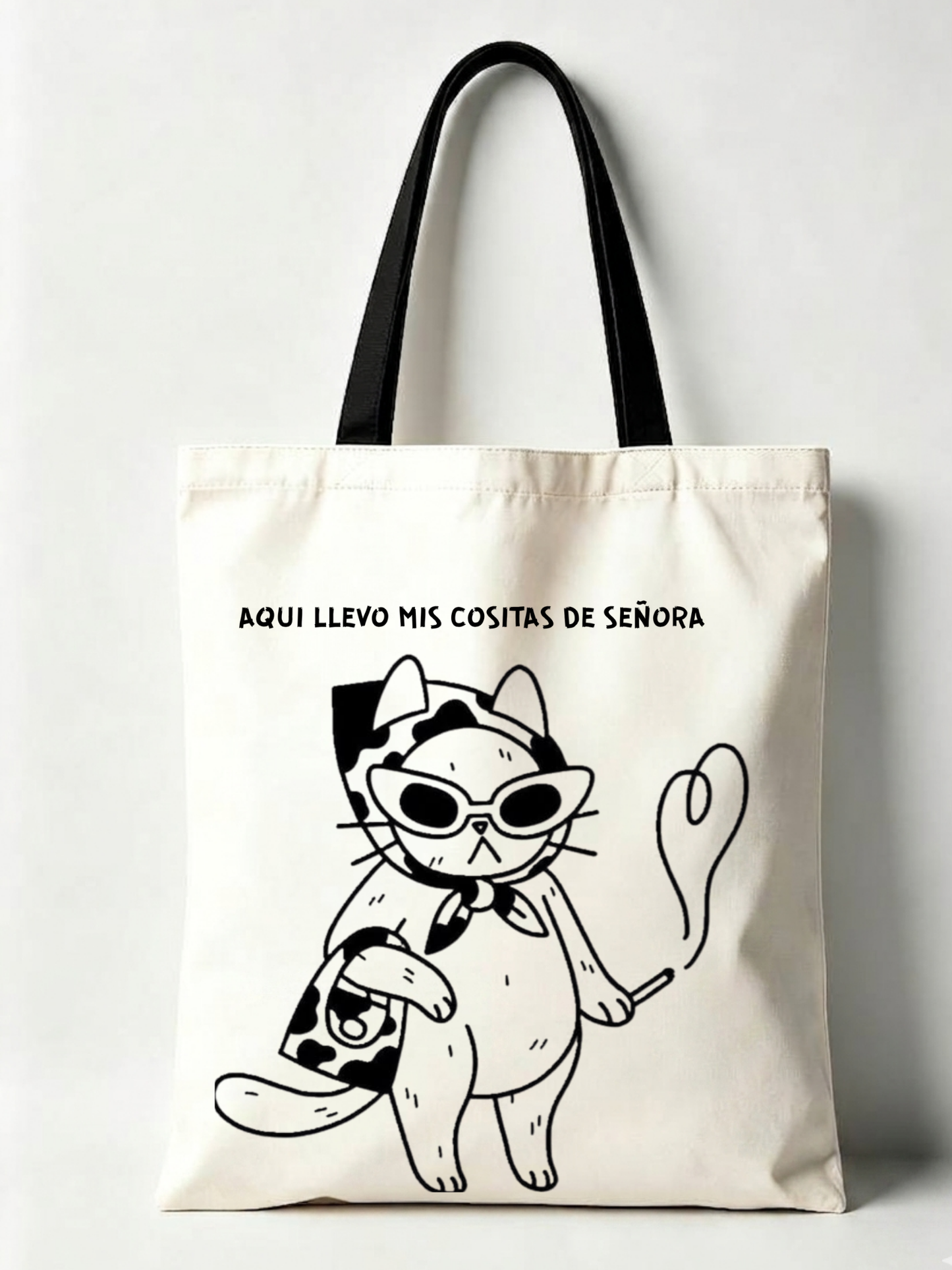 TOTEBAGS COLECCIÓN "DISOCIANDO" MALA MAÑA-Aquí llevo mis cositas de señora