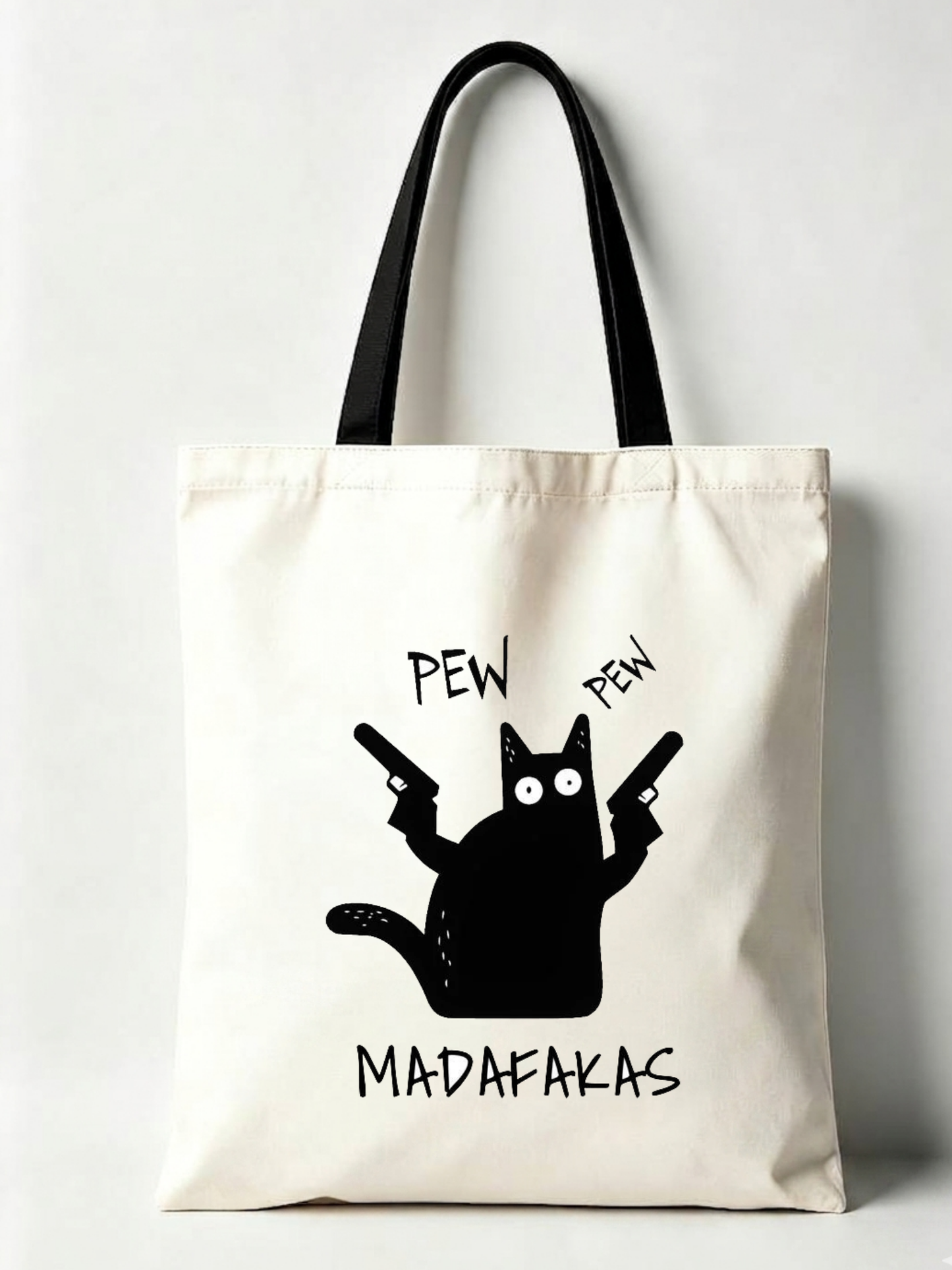 TOTEBAGS COLECCIÓN "DISOCIANDO" MALA MAÑA-Pew Pew Madafakers