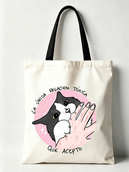 TOTEBAGS COLECCIÓN "DISOCIANDO" MALA MAÑA-La única relación tóxica que permito